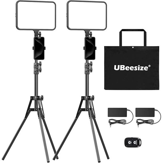 13 Best Professional LED Video Lights for Product Photography in 2026 4 UBeesize 2 Pack LED Video Light Kit
