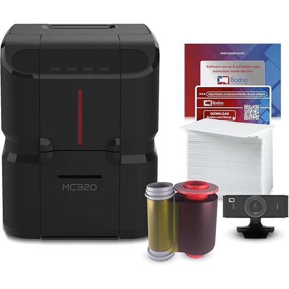 11 Best Badge Printers for Conferences in 2026 You Need to Know 6 Bodno Matica MC320 Dual-Sided ID Card Printer Kit
