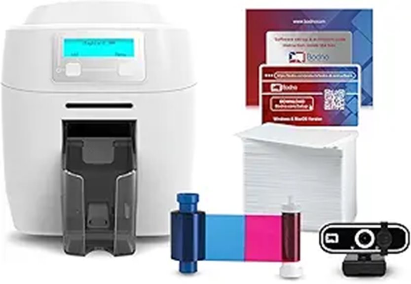 11 Best Badge Printers for Conferences in 2026 You Need to Know 3 Bodno Magicard 300 Dual Sided ID Card Printer Kit