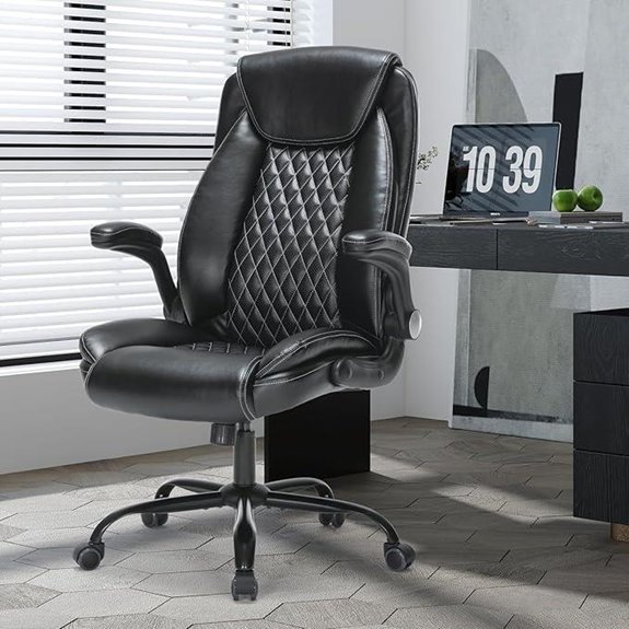Heavy-Duty Executive Office Chair with Lumbar Support