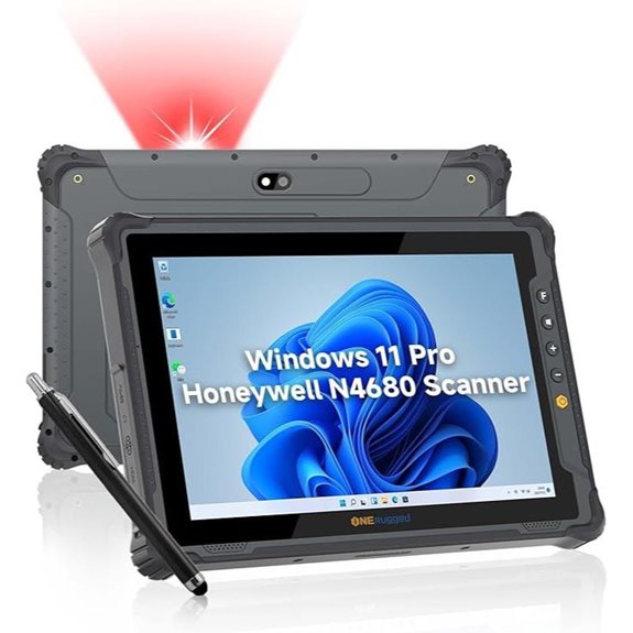 Rugged 10.1 Windows 11 Tablet with Barcode Scanner