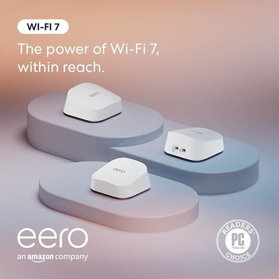 9 Best Wi-Fi 7 Mesh Systems for Creator Studios on Amazon 7 Amazon eero 7 Mesh Wi-Fi 7 Router (3-Pack)