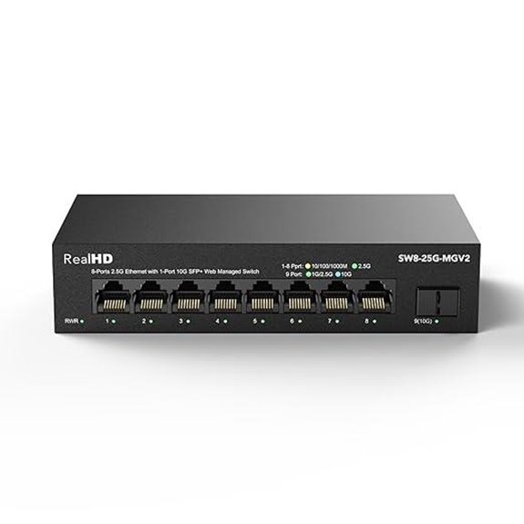 14 Best Managed Network Switches for Agency Offices in 2026 16 8-Port 2.5Gb Ethernet Switch with 10G SFP