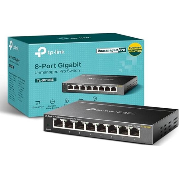 7 Best Professional Managed Network Switches for Studio Networks 2026 3 TP-Link 8-Port Gigabit Managed Switch