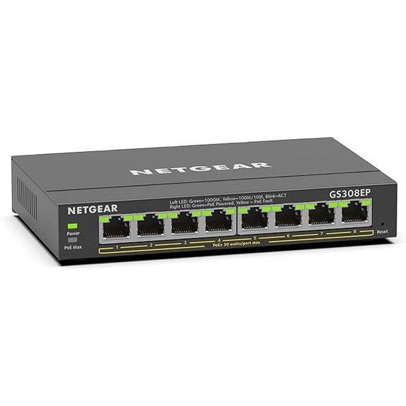 14 Best Managed Network Switches for Agency Offices in 2026 14 NETGEAR 8-Port PoE Gigabit Managed Ethernet Switch