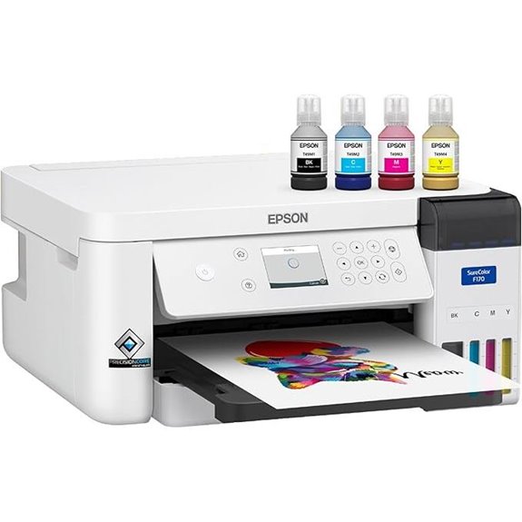 10 Best Commercial Sublimation Printers for Custom Merch on Amazon USA 10 Epson SureColor F170 Dye-Sublimation Printer with Ink