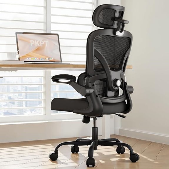 Ergonomic Office Chair with Lumbar Support and Headrest