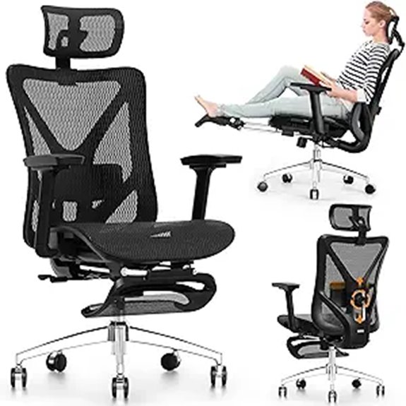 15 Best Premium Ergonomic Office Chairs for Remote Marketers in 2026 13 GABRYLLY Ergonomic Mesh Office Chair with Footrest