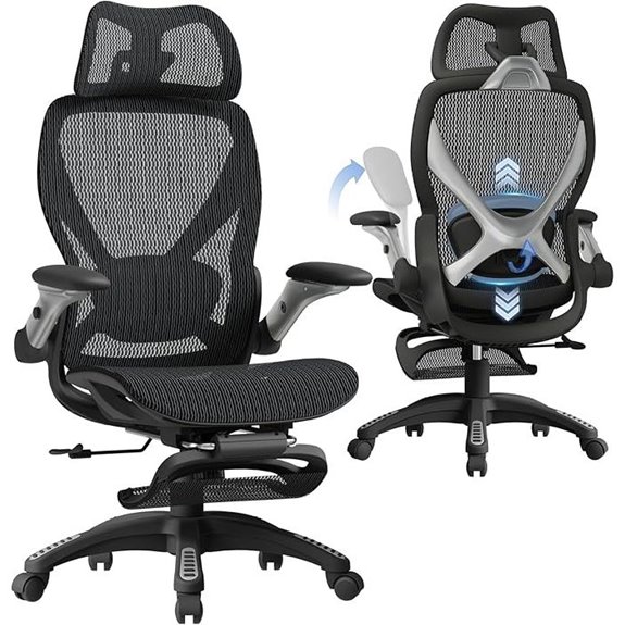 15 Best Premium Ergonomic Office Chairs for Remote Marketers in 2026 17 ELABEST X100 Ergonomic Mesh Office Chair with Footrest