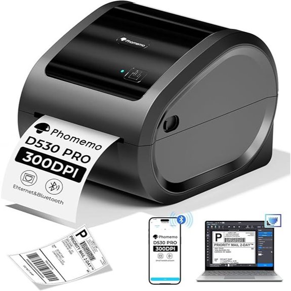 15 Best Professional Thermal Label Printers for Small Business Fulfillment 7 Phomemo Ethernet Thermal Label Printer (4x6)