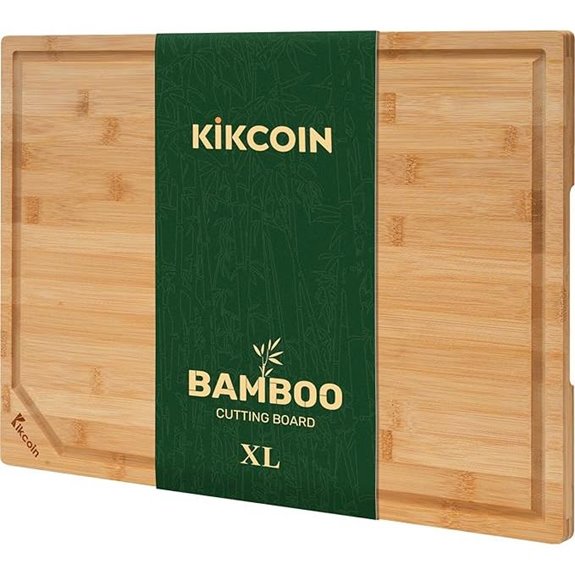 Kikcoin Extra Large Bamboo Cutting Board
