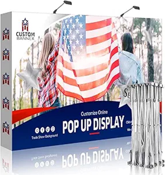 Fabric Pop-Up Trade Show Display Banner Stand