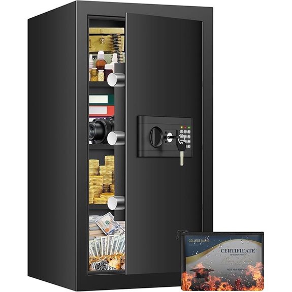 Large Fireproof Waterproof Safe with Digital Keypad