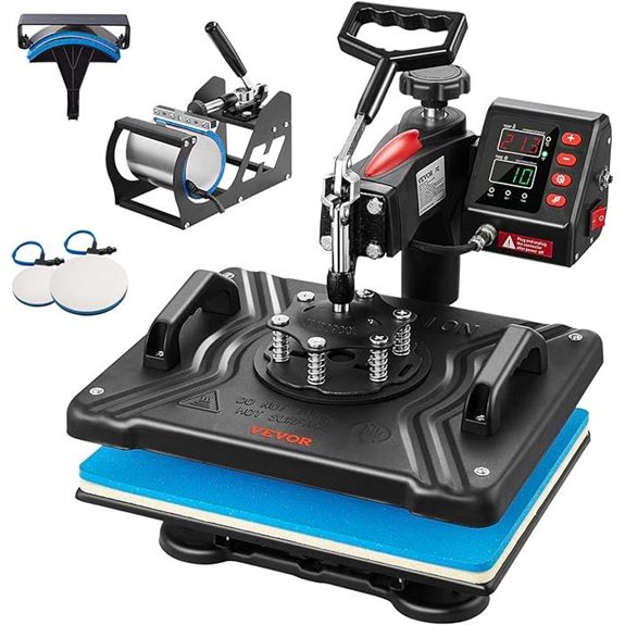 VEVOR 5-in-1 Heat Press Machine 12x15 Inch