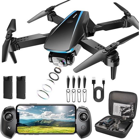 15 Best Creator Drones for 2026 That Elevate Real Estate Marketing 5 Foldable 1080P HD Drone with 2 Batteries and Carrying Case
