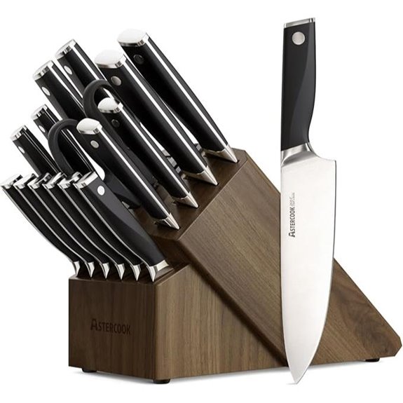 Astercook 17-Piece German Stainless Steel Knife Set