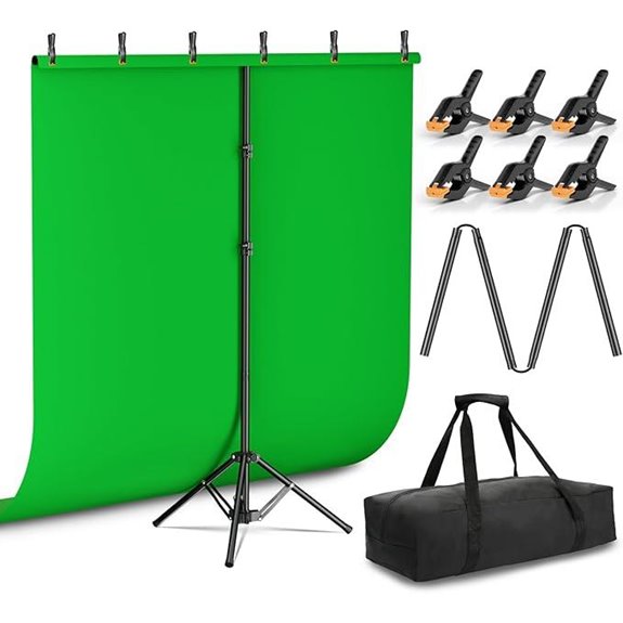 15 Best Green Screen for Webinars on Amazon in 2026 7 EMART Green Screen Kit with Stand and Clamps