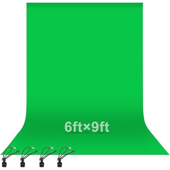 EMART Green Screen Backdrop 6x9 Ft for Photos and Video