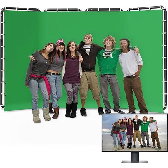 15 Best Top-Rated Green Screen for Live Streams on Amazon USA 5 Green Screen Backdrop with Stand for Studio & Streaming