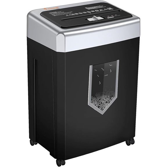 Bonsaii 15-Sheet Heavy Duty Crosscut Paper Shredder