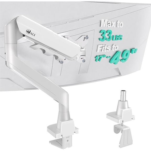WALI Heavy Duty Single Monitor Arm 17-49 Inch