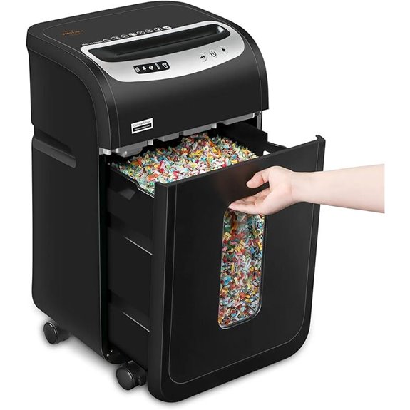 Heavy Duty Home Office Paper Shredder with Jam Proof