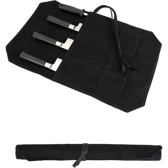 15 Best Knife Rolls for Chefs in 2026 That Elevate Your Kitchen 11 HERSENT Chef's Knife Roll Bag with 4 Slots