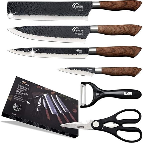 Numola 6-Piece High Carbon Stainless Steel Chef Knife Set