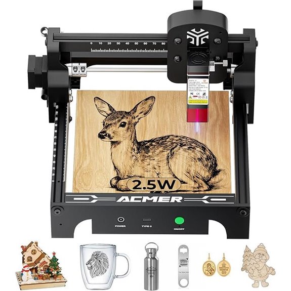 ACMER S1 Laser Engraver 2500mW for Crafts