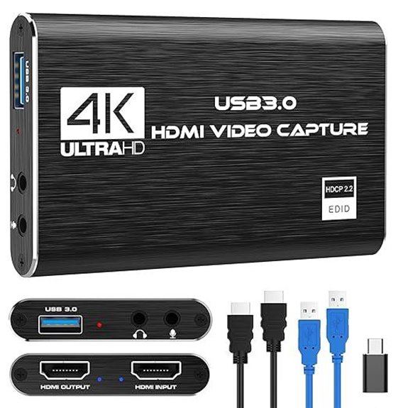 4K HDMI Capture Card for Gaming and Streaming