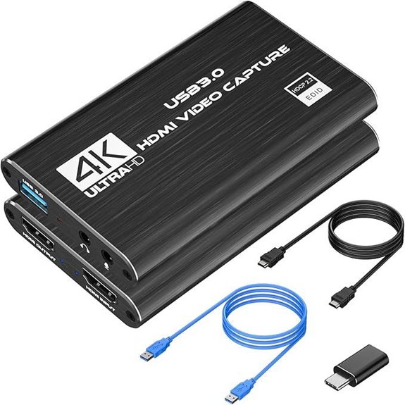 4K HDMI Capture Card for Streaming and Gaming