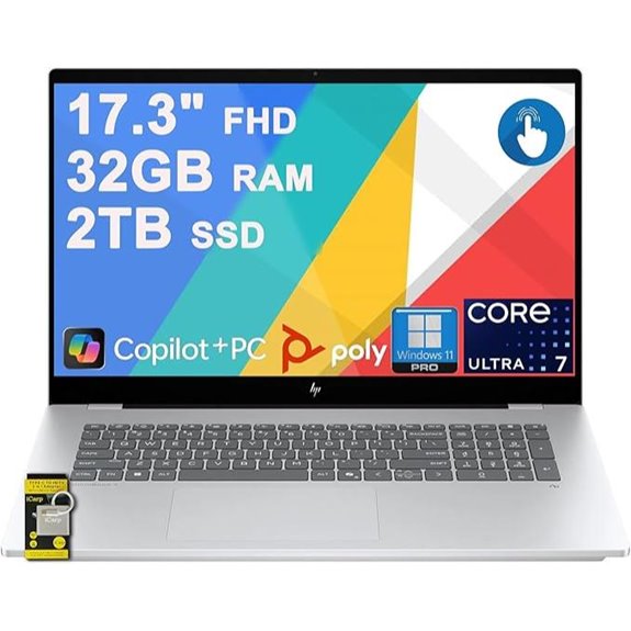 11 Best Professional High-End Laptops for Content Creators in 2026 6 HP OmniBook 7 Laptop 17.3 FHD Touch 32GB DDR5 2TB SSD