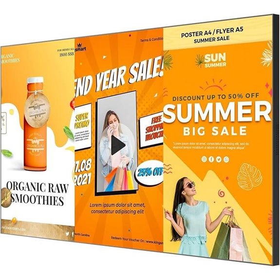 15 Best Digital Signage Displays for Trade Show Booths in 2026 3 50 4K UHD Wall Mount Digital Signage Display