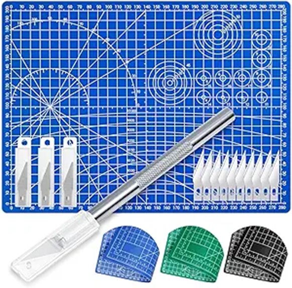 Anezus Hobby Cutter Set with A4 Cutting Mat