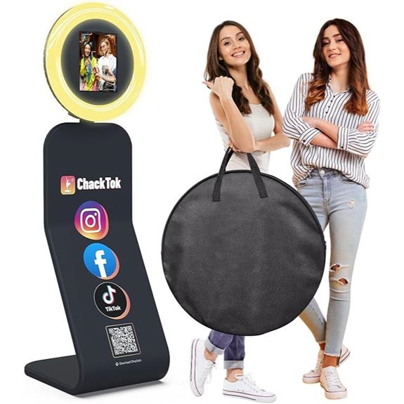 Portable Photo Booth for iPad with Lights & Remote