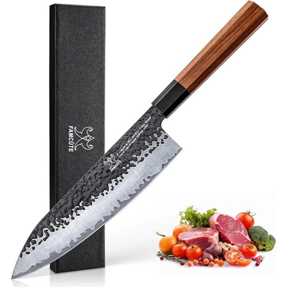 15 Best Japanese Knife Brands for 2026 That Chefs Love 11 8-Inch Hand Forged Japanese Chef Knife with Rosewood Handle