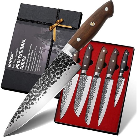15 Best Handmade Japanese Knives for 2026 Chefs’ Top Choice 10 KONOLL 5-Piece Japanese AUS-8 Chef Knife Set
