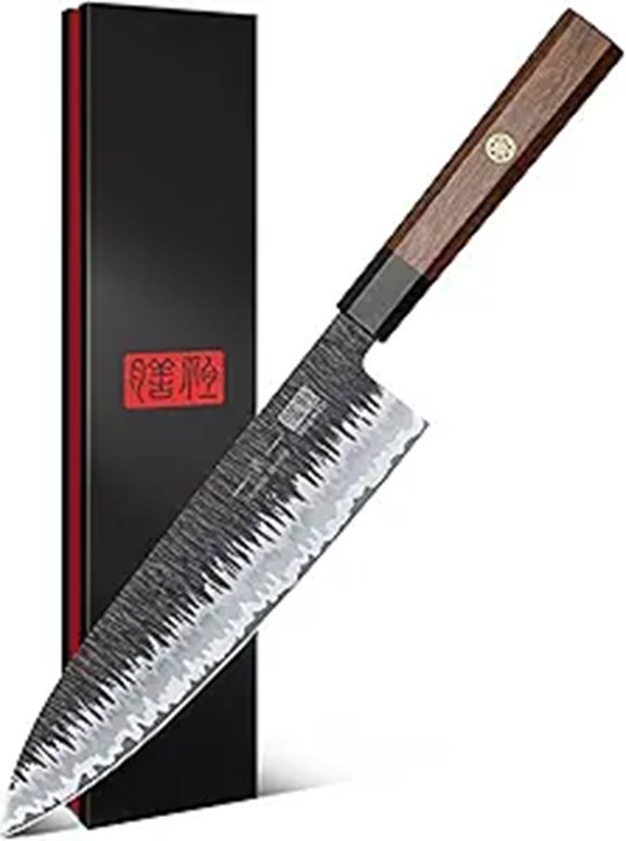 15 Best Japanese Knife Brands for 2026 That Chefs Love 10 SHAN ZU 8-Inch Japanese Chef Knife with Rosewood Handle
