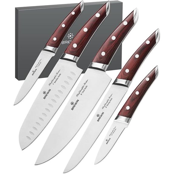 15 Best Japanese Knife Brands for 2026 That Chefs Love 5 Brewin CHEFILOSOPHI 5-Piece Japanese Chef Knife Set