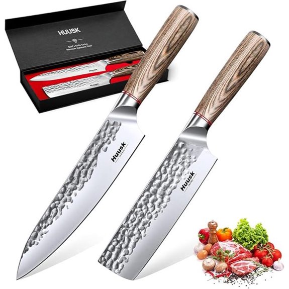 15 Best Japanese Knife Brands for 2026 That Chefs Love 14 Huusk Japanese Kitchen Knife Set – 2-Piece Chef Knives