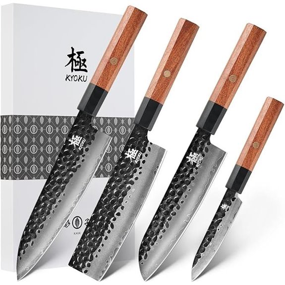 15 Best Santoku Vs Chef Knife Sets for 2026 That Cut Like Pros 6 KYOKU 4pc Japanese Kitchen Knife Set with Sheaths