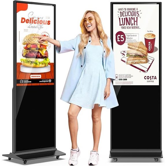 15 Top-Rated Portable Digital Signage Kiosks for 2026 Event Booths 8 JIYANG 37 Touchscreen Digital Signage Kiosk