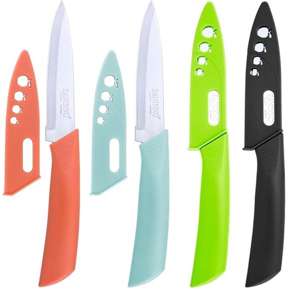Paring Knife Set with Sheath for Kitchen Use