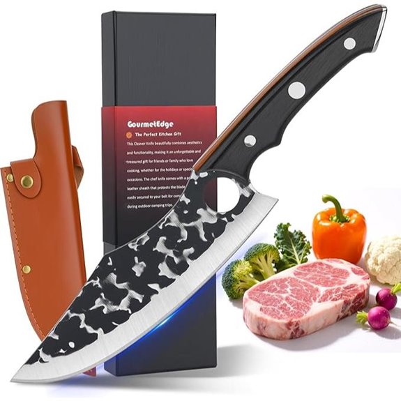 Chef Knife with Sheath for Cooking and BBQ
