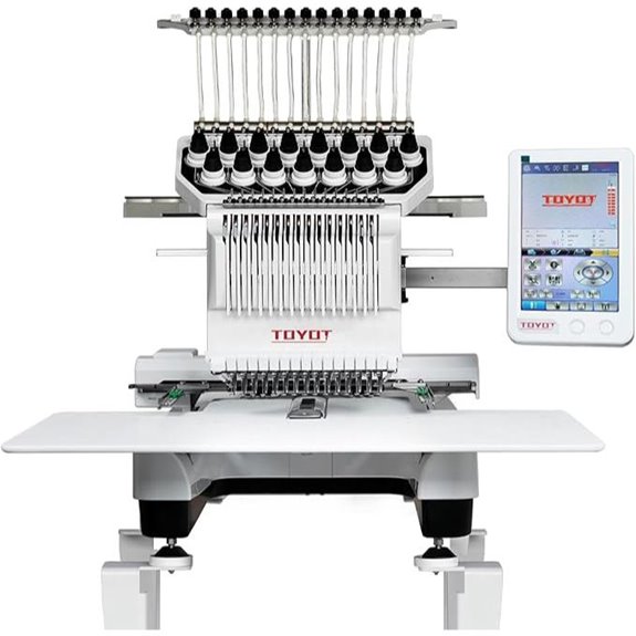 15-Needle Commercial Embroidery Machine with Large Area