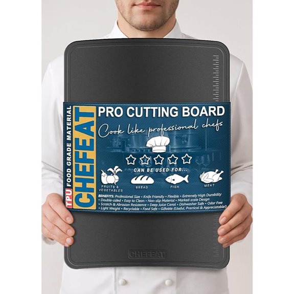 Extra Large Flexible TPU Cutting Board Dishwasher Safe