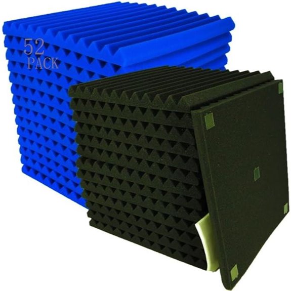 15 Best Acoustic Treatment Kits for Podcast Rooms in 2026 14 52-Pack 12x12 Soundproofing Foam Panels
