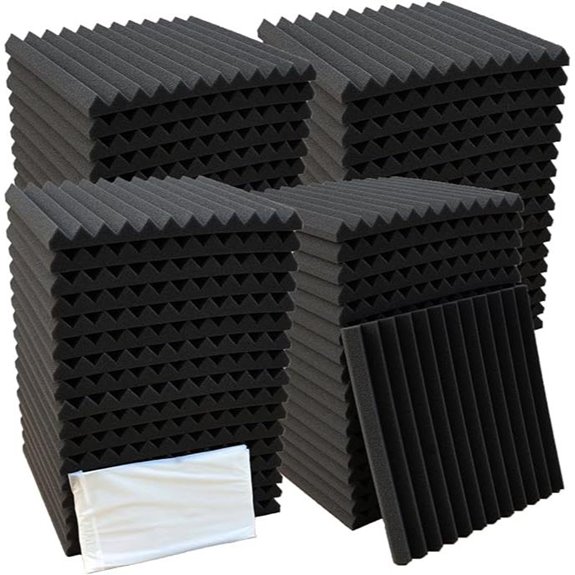 7 Best Acoustic Treatment Kits for Podcast Rooms on Amazon USA 9 52 Pack Acoustic Foam Wall Tiles