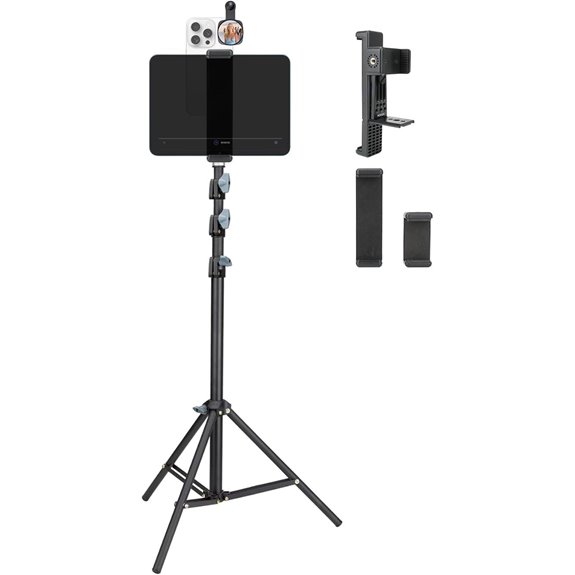 large teleprompter with tripod