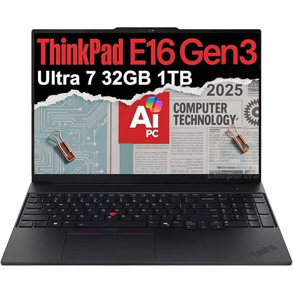 15 Best High-End Laptops for Marketing Agencies on Amazon in 2026 13 Lenovo ThinkPad E16 Gen 3 Business Laptop